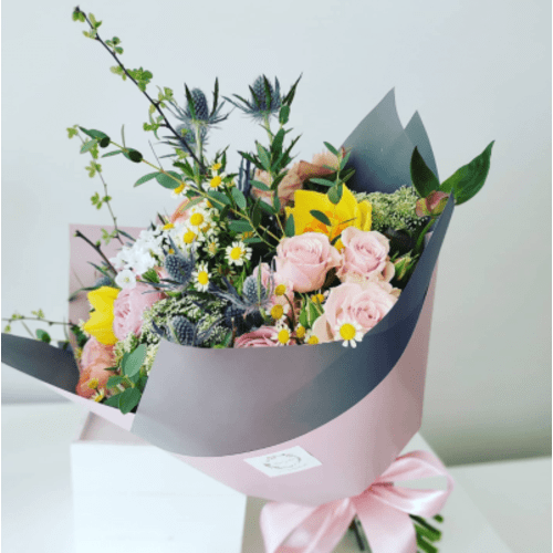 Lauko gėlių puokštė