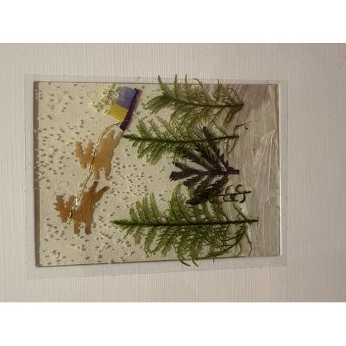 Atvirukas su džiovintomis gėlėmis 1