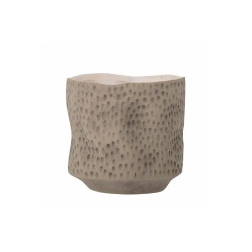 Rudas banguotas vazonas