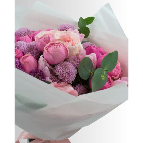 Gėlių puokštė "Įsimylėjęs keksas" 1