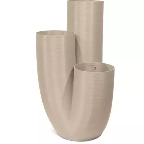 64 x 60 x 110 cm šviesiai rudas vazonas