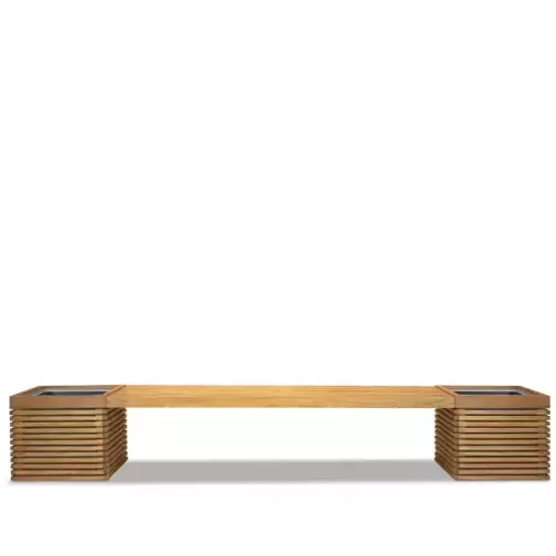 Medinis suolelis su dviem vazonais, 200 x 51 x 43 cm