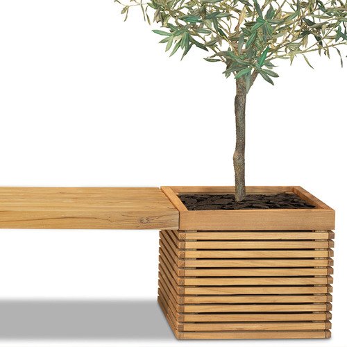 Medinis suolelis su dviem vazonais, 200 x 51 x 43 cm 1