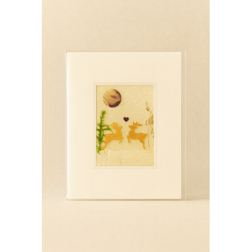 Atvirukas su džiovintomis gėlėmis