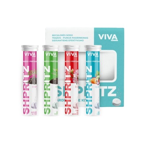  Šnypščiai tirpių vandenyje trąšų rinkinys (4x14 tab.)