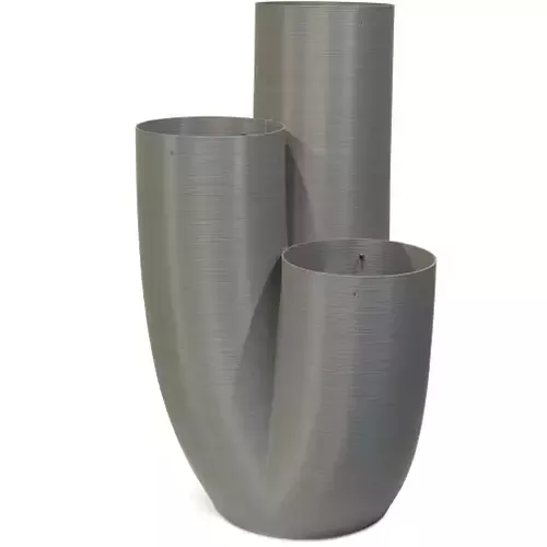 64 x 60 x 110 cm pilkas vazonas