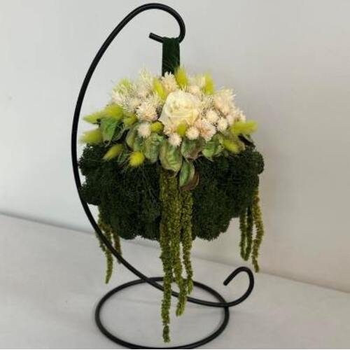 Kabanti stabilizuotų augalų puokštė