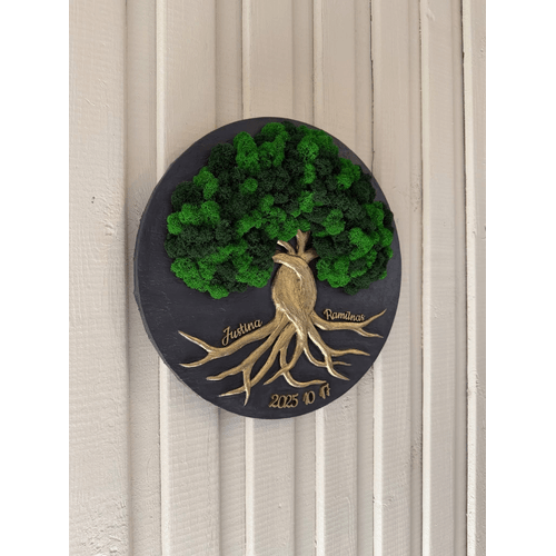 Stabilizuotų samanų dekoracija "Meilė" 1