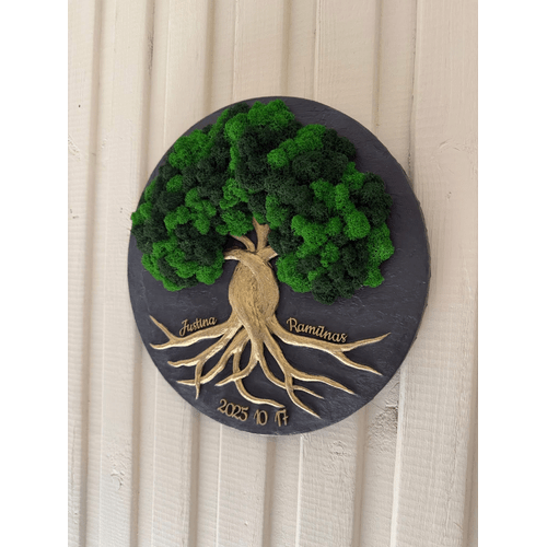 Stabilizuotų samanų dekoracija "Meilė" 2