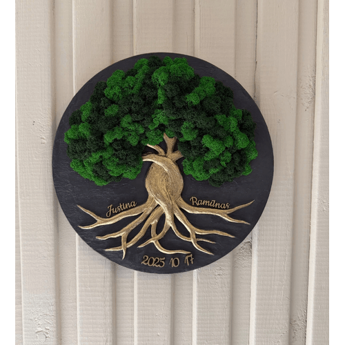 Stabilizuotų samanų dekoracija "Meilė" 3