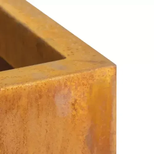 Corten plieno vazonas kubo formos, 68 x 68 x 68 cm  1