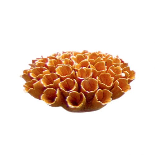 Oranžinė keraminė gėlė