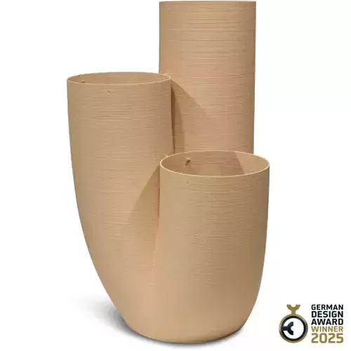 64 x 60 x 110 cm rudas vazonas