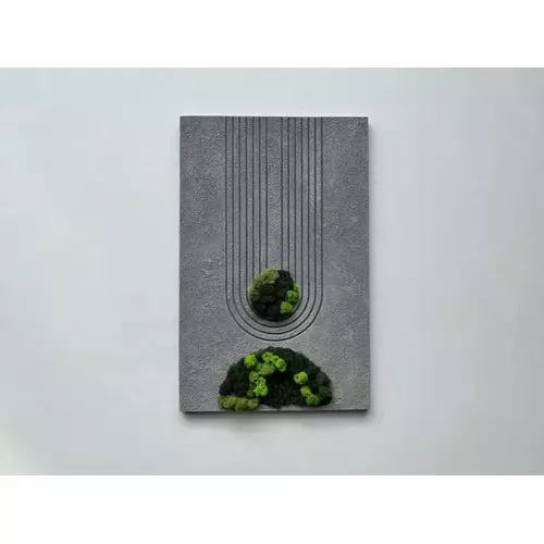 Stabilizuotų samanų paveikslas