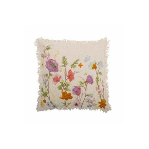 Spalvota gėlėta pagalvėlė