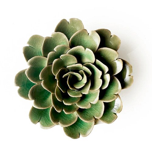 Žalia keraminė gėlė