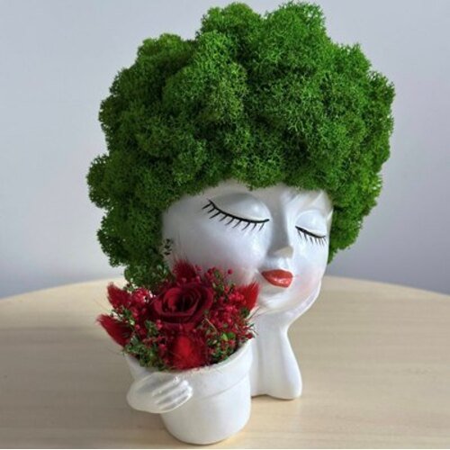 Dekoracija su stabilizuotomis samanomis