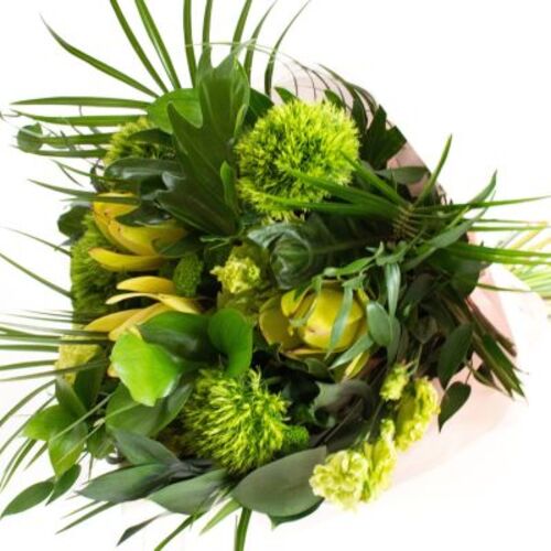 Gėlių puokštė "Žaliai žalia"