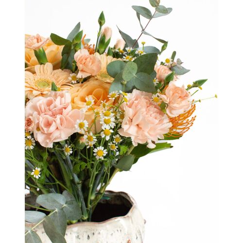 Gėlių puokštė "Persikų pyragas" 3