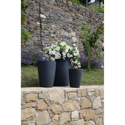 ø40x53cm vazonas, tamsiai pilkas 1