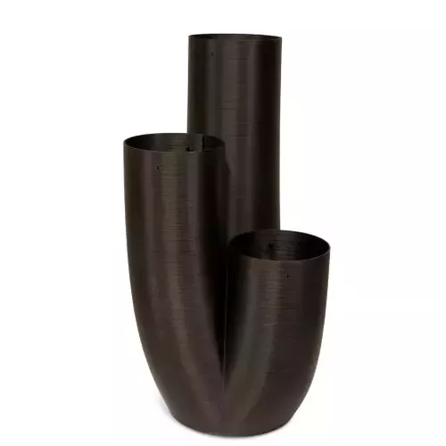 48 x 45 x 90 cm juodas vazonas