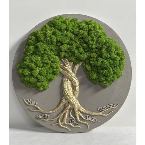 Stabilizuotų samanų dekoracija "Gyvybės medis" 1
