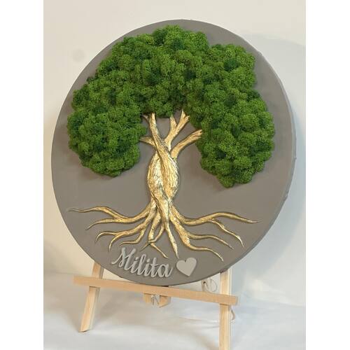 Stabilizuotų samanų dekoracija "Gyvybės medis" 4