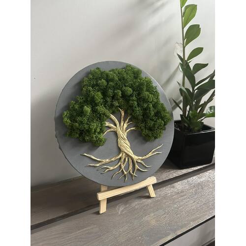 Stabilizuotų samanų dekoracija "Gyvybės medis" 6