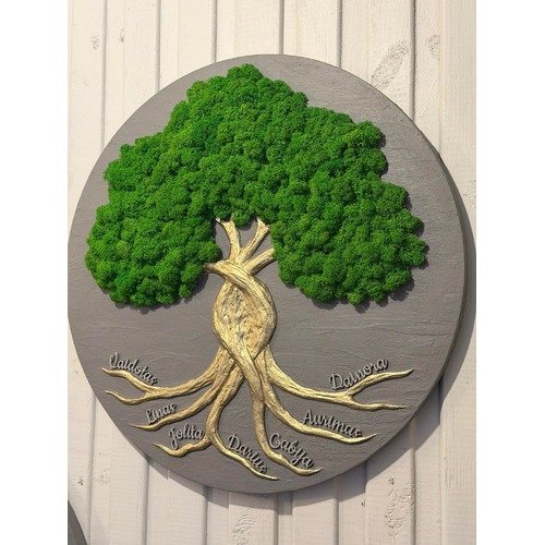 Stabilizuotų samanų dekoracija "Gyvybės medis" 1