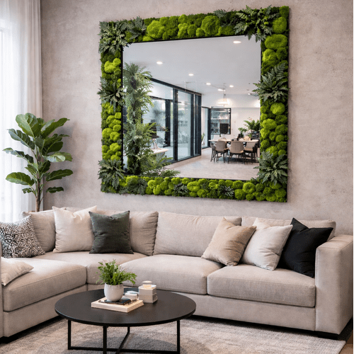 Veidrodis su stabilizuotomis samanomis