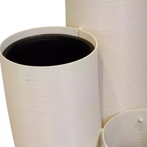 48 x 45 x 90 cm šviesiai rudas vazonas 1