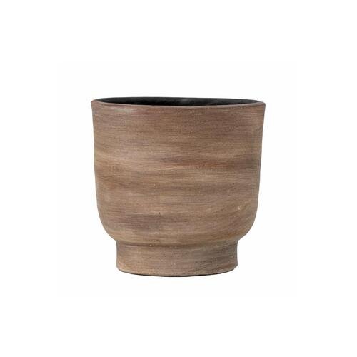 Rudos spalvos vazonas, 16x16 cm.