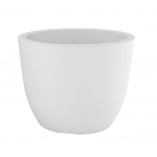 Ø38x30cm vazonas su išimamu konteineriu, baltas