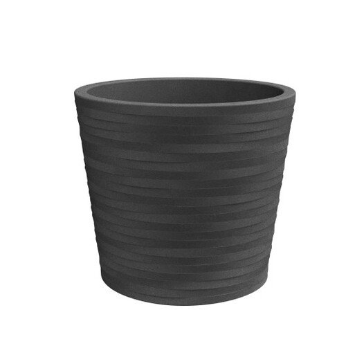 ø40x35cm vazonas, tamsiai pilka