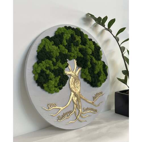 Stabilizuotų samanų dekoracija "Gyvybės medis" 1
