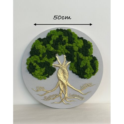 Stabilizuotų samanų dekoracija "Gyvybės medis" 2