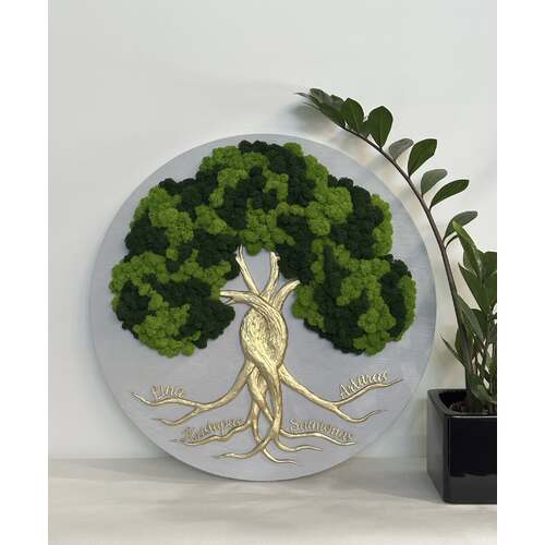 Stabilizuotų samanų dekoracija "Gyvybės medis" 4