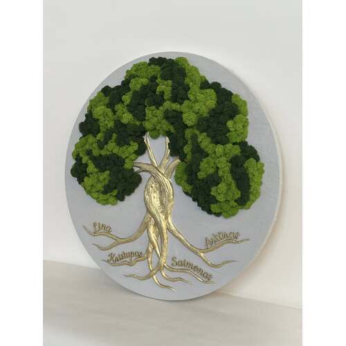 Stabilizuotų samanų dekoracija "Gyvybės medis" 6