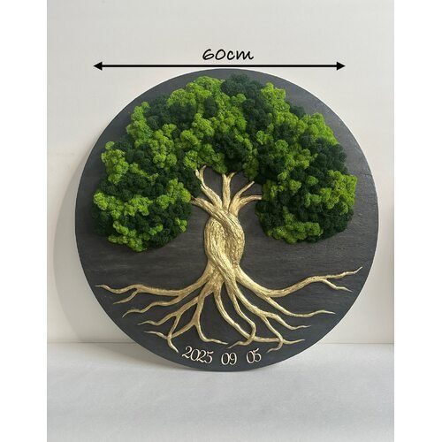 Stabilizuotų samanų dekoracija "Gyvybės medis" 2