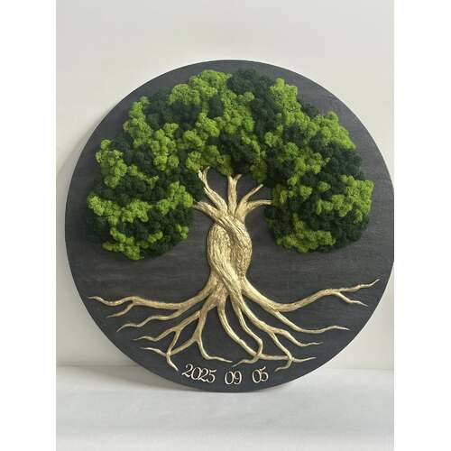 Stabilizuotų samanų dekoracija "Gyvybės medis" 1