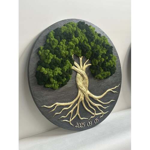 Stabilizuotų samanų dekoracija "Gyvybės medis" 3