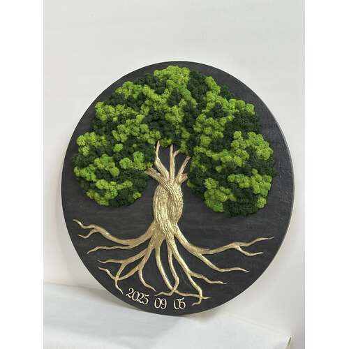 Stabilizuotų samanų dekoracija "Gyvybės medis" 4