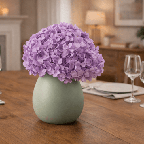 Stabilizuota hortenzijos šakelė, violetinė